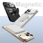 Coque de téléphone MagSafe givrée avec grande fenêtre pour lentille 17, pour iPhone 13 Pro Max, pour iPhone 13 Pro, pour iPhone 13, pour iPhone 12, pour iPhone 12 Pro Max, pour iPhone 12 Pro, pour iPhone 11 Pro Max, pour iPhone 11