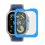 Film de protection d'écran en verre trempé anti-traces de doigts HD, facile à installer et à positionner, pour Apple Watch Ultra 3/2/1 49 mm