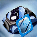 Film de protection d'écran en verre trempé anti-traces de doigts HD, facile à installer et à positionner, pour Apple Watch Ultra 3/2/1 49 mm