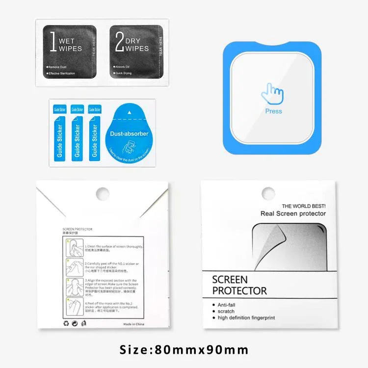 Film de protection d'écran en verre trempé anti-traces de doigts HD, facile à installer et à positionner, pour Apple Watch Ultra 3/2/1 49 mm