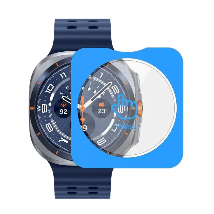 Film en Verre Trempé HD Anti-empreintes Digitales à Positionnement Facile et Installation Plein Écran, Pour Samsung Galaxy Watch Ultra 2025, Pour Samsung Galaxy Watch8 44mm, Pour Samsung Galaxy Watch8 40mm, Pour Samsung Galaxy Watch Ultra 47mm