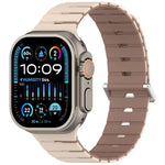 Melodica-Style Magnetic Dual-Color Silicone Watch Band, For Apple Watch 46mm / 49mm / 45mm / 44mm, For Apple Watch 42mm / 41mm / 40mm / 38mm