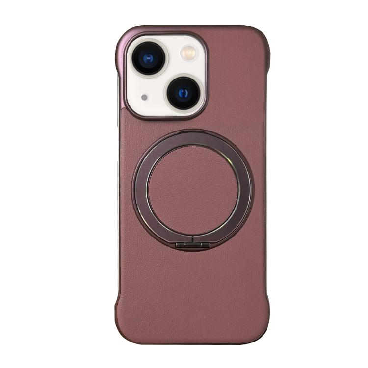 Coque de téléphone sans cadre en cuir avec support MagSafe, pour iPhone 14 Plus, pour iPhone 14, pour iPhone 14 Pro, pour iPhone 14 Pro Max, pour iPhone 13 Pro Max, pour iPhone 13 Pro