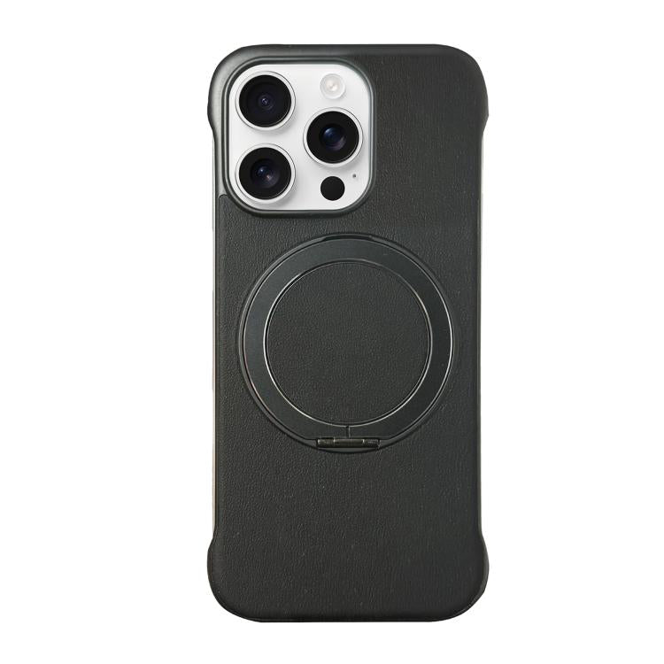 Coque de Téléphone sans Cadre en Cuir-Peau PC avec Support MagSafe, Pour iPhone 17 Pro Max, Pour iPhone 17 Pro, Pour iPhone 17, Pour iPhone Air, Pour iPhone 16 Pro Max, Pour iPhone 16 Pro