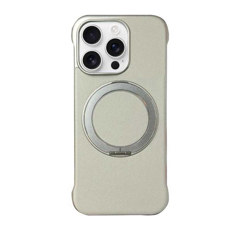 Coque de Téléphone sans Cadre en Cuir-Peau PC avec Support MagSafe, Pour iPhone 17 Pro Max, Pour iPhone 17 Pro, Pour iPhone 17, Pour iPhone Air, Pour iPhone 16 Pro Max, Pour iPhone 16 Pro