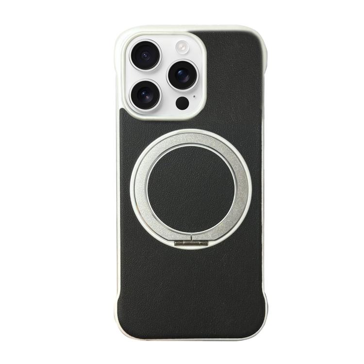 Coque de Téléphone sans Cadre en Cuir-Peau PC avec Support MagSafe, Pour iPhone 17 Pro Max, Pour iPhone 17 Pro, Pour iPhone 17, Pour iPhone Air, Pour iPhone 16 Pro Max, Pour iPhone 16 Pro