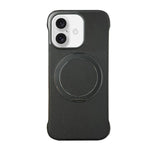 Coque de Téléphone sans Cadre en Cuir-Peau PC avec Support MagSafe, Pour iPhone 17 Pro Max, Pour iPhone 17 Pro, Pour iPhone 17, Pour iPhone Air, Pour iPhone 16 Pro Max, Pour iPhone 16 Pro