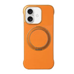 Coque de Téléphone sans Cadre en Cuir-Peau PC avec Support MagSafe, Pour iPhone 17 Pro Max, Pour iPhone 17 Pro, Pour iPhone 17, Pour iPhone Air, Pour iPhone 16 Pro Max, Pour iPhone 16 Pro