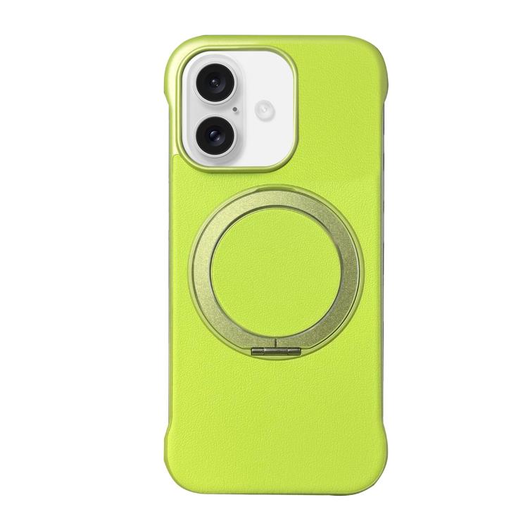 Coque de Téléphone sans Cadre en Cuir-Peau PC avec Support MagSafe, Pour iPhone 17 Pro Max, Pour iPhone 17 Pro, Pour iPhone 17, Pour iPhone Air, Pour iPhone 16 Pro Max, Pour iPhone 16 Pro
