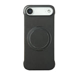 Coque de Téléphone sans Cadre en Cuir-Peau PC avec Support MagSafe, Pour iPhone 17 Pro Max, Pour iPhone 17 Pro, Pour iPhone 17, Pour iPhone Air, Pour iPhone 16 Pro Max, Pour iPhone 16 Pro