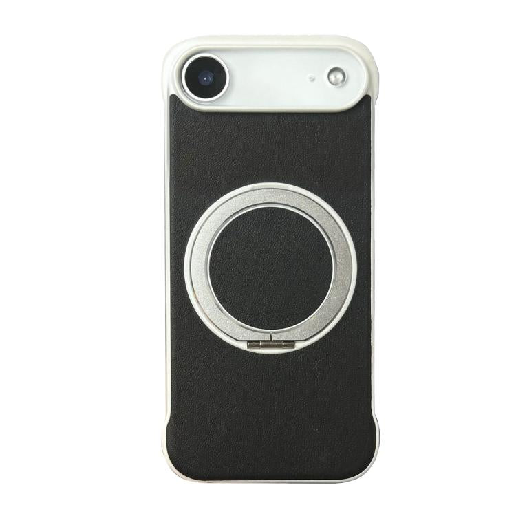 Coque de Téléphone sans Cadre en Cuir-Peau PC avec Support MagSafe, Pour iPhone 17 Pro Max, Pour iPhone 17 Pro, Pour iPhone 17, Pour iPhone Air, Pour iPhone 16 Pro Max, Pour iPhone 16 Pro