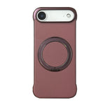 Coque de Téléphone sans Cadre en Cuir-Peau PC avec Support MagSafe, Pour iPhone 17 Pro Max, Pour iPhone 17 Pro, Pour iPhone 17, Pour iPhone Air, Pour iPhone 16 Pro Max, Pour iPhone 16 Pro