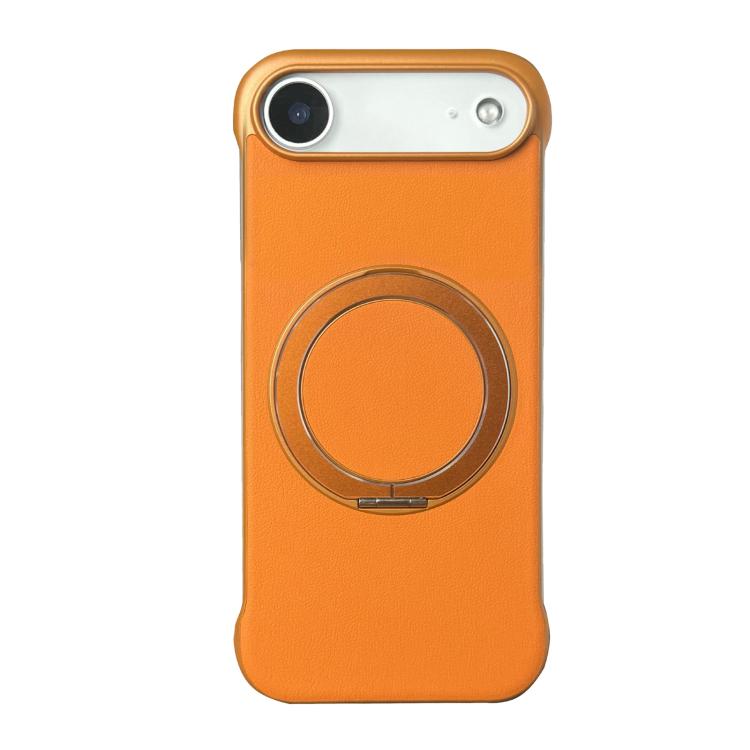 Coque de Téléphone sans Cadre en Cuir-Peau PC avec Support MagSafe, Pour iPhone 17 Pro Max, Pour iPhone 17 Pro, Pour iPhone 17, Pour iPhone Air, Pour iPhone 16 Pro Max, Pour iPhone 16 Pro