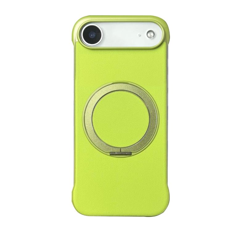 Coque de Téléphone sans Cadre en Cuir-Peau PC avec Support MagSafe, Pour iPhone 17 Pro Max, Pour iPhone 17 Pro, Pour iPhone 17, Pour iPhone Air, Pour iPhone 16 Pro Max, Pour iPhone 16 Pro