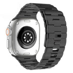 Bracelet de montre magnétique en silicone à une seule goupille, orné d'un motif de cheval, pour Apple Watch 46 mm / 49 mm / 45 mm / 44 mm