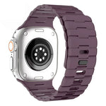 Bracelet de montre magnétique en silicone à une seule goupille, orné d'un motif de cheval, pour Apple Watch 46 mm / 49 mm / 45 mm / 44 mm
