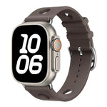 Bracelet de montre en silicone à boucle échelle, compatible avec Apple Watch 46 mm / 49 mm / 45 mm / 44 mm et Apple Watch 42 mm / 41 mm / 40 mm / 38 mm.