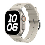 Bracelet de montre en silicone à boucle échelle, compatible avec Apple Watch 46 mm / 49 mm / 45 mm / 44 mm et Apple Watch 42 mm / 41 mm / 40 mm / 38 mm.