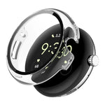 ENKAY Hat-Prince Film de protection en verre trempé à couverture intégrale avec coque de protection en PC intégrée, pour Google Pixel Watch 4 45mm, Pour Google Pixel Watch 4 41mm