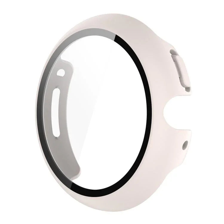 ENKAY Hat-Prince Film de protection en verre trempé à couverture intégrale avec coque de protection en PC intégrée, pour Google Pixel Watch 4 45mm, Pour Google Pixel Watch 4 41mm