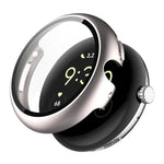 ENKAY Hat-Prince Film de protection en verre trempé à couverture intégrale avec coque de protection en PC intégrée, pour Google Pixel Watch 4 45mm, Pour Google Pixel Watch 4 41mm