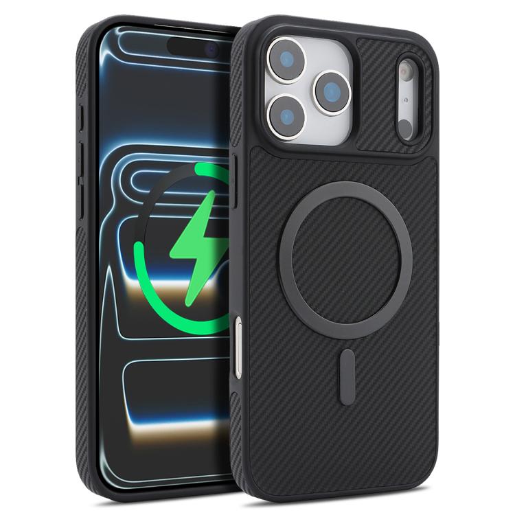 Coque de téléphone Kalebol en fibre de carbone MagSafe, Pour iPhone 17 Pro Max, Pour iPhone 17 Pro, Pour iPhone 17, Pour iPhone Air, Pour iPhone 16 Pro Max, Pour iPhone 16 Pro, Pour iPhone 16 Plus, Pour iPhone 16