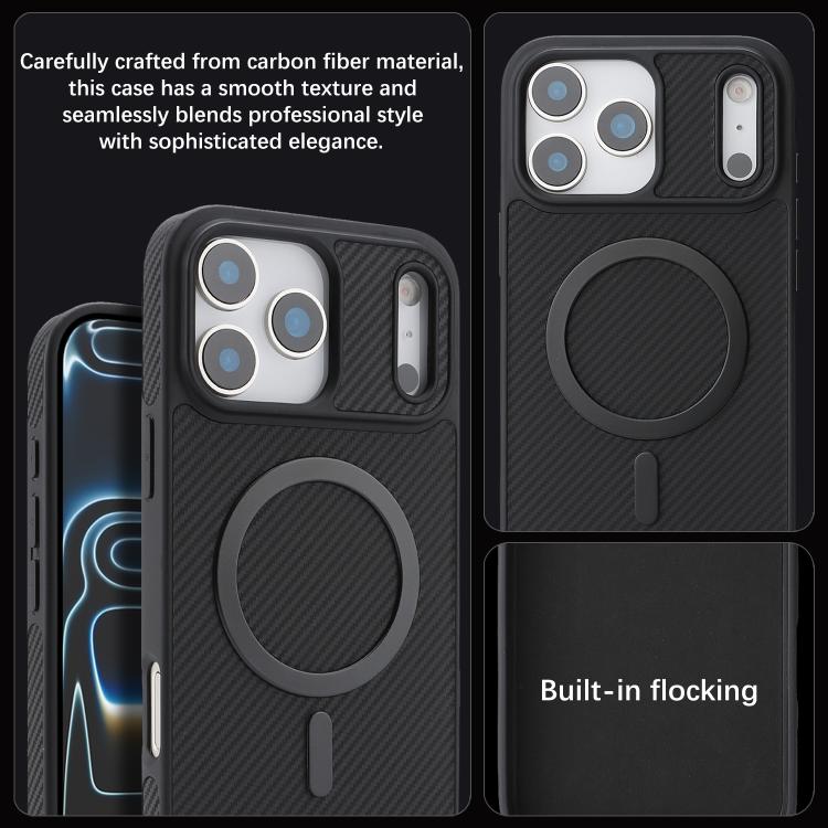 Coque de téléphone Kalebol en fibre de carbone MagSafe, Pour iPhone 17 Pro Max, Pour iPhone 17 Pro, Pour iPhone 17, Pour iPhone Air, Pour iPhone 16 Pro Max, Pour iPhone 16 Pro, Pour iPhone 16 Plus, Pour iPhone 16