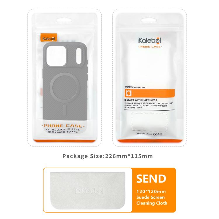 Coque de téléphone Kalebol en fibre de carbone MagSafe, Pour iPhone 17 Pro Max, Pour iPhone 17 Pro, Pour iPhone 17, Pour iPhone Air, Pour iPhone 16 Pro Max, Pour iPhone 16 Pro, Pour iPhone 16 Plus, Pour iPhone 16