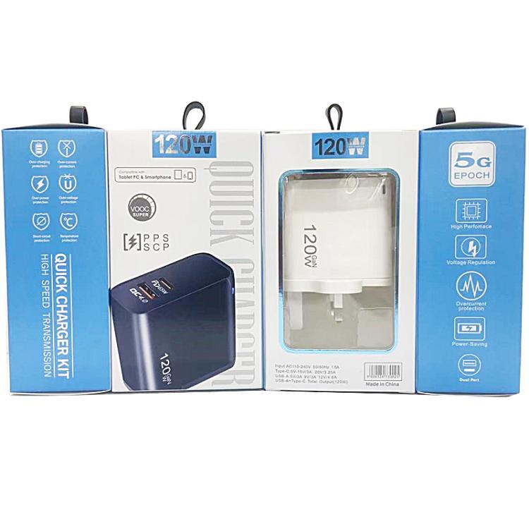 Chargeur TE-PD65 GaN PD 65W + QC4.0 USB Compatible avec tous les protocoles, prise EU