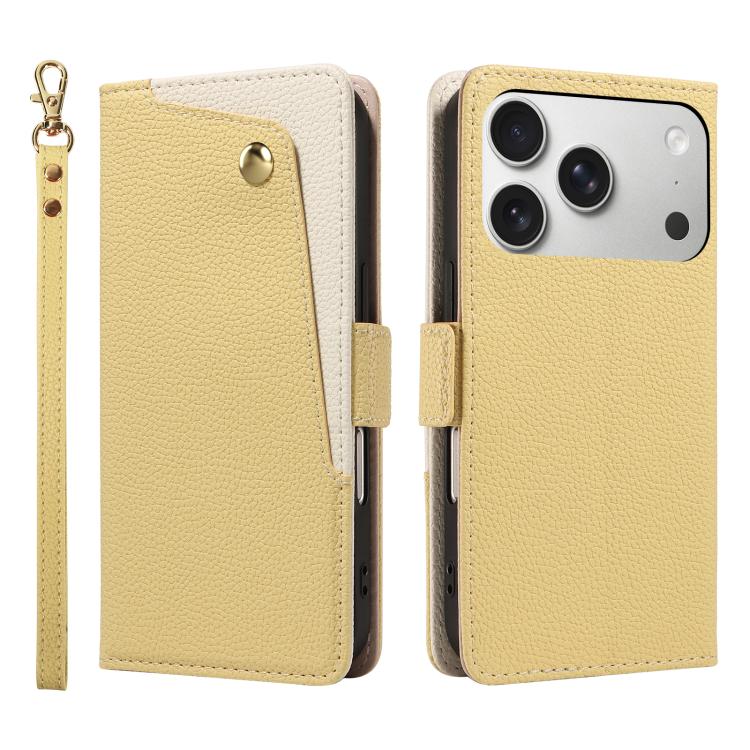 Étui de téléphone en cuir miroir texturé litchi, pour iPhone 17 Pro Max, pour iPhone 17 Pro, pour iPhone 17, pour iPhone Air, pour iPhone 16 Pro Max, pour iPhone 16 Pro, pour iPhone 16 Plus, pour iPhone 16