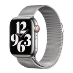 Bracelet de montre magnétique Kalebol en acier inoxydable, compatible avec Apple Watch 46 mm / 49 mm / 45 mm / 44 mm et Apple Watch 42 mm / 41 mm / 40 mm / 38 mm
