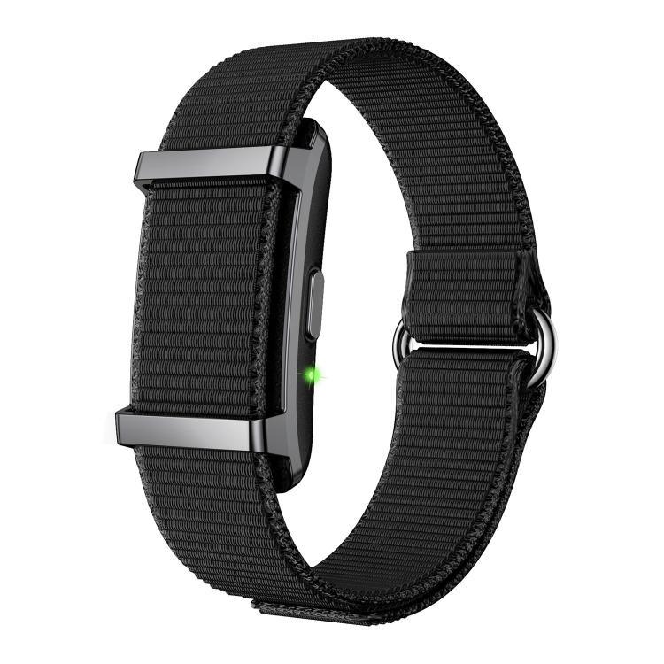 Bracelet connecté Y25 sans écran, bracelet en nylon, compatible avec le suivi du sommeil, de la fréquence cardiaque et l'enregistrement des données d'activité physique.