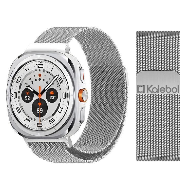 Bracelet de montre magnétique en acier inoxydable Kalebol Milan, pour Samsung Galaxy Watch Ultra 47mm / Ultra 2025