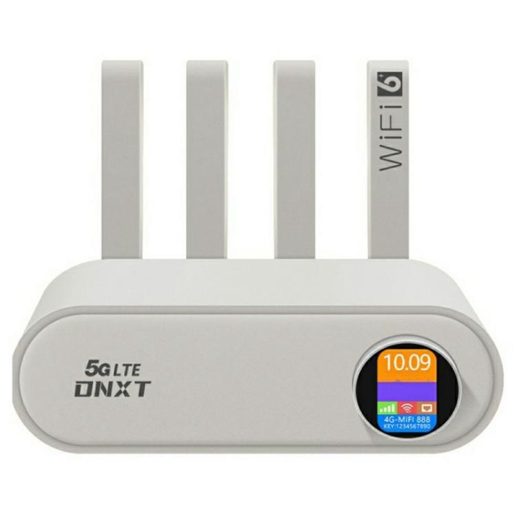 WR860-E avec emplacement carte SIM, répéteur sans fil 4 antennes, 4 ports Ethernet, routeur 4G LTE WiFi 6, blanc, orange
