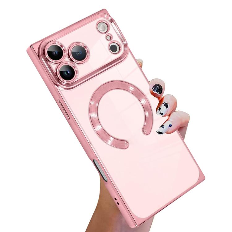 Coque de téléphone MagSafe en TPU à motif CD galvanisé, avec bords carrés, pour iPhone 17 Pro Max, pour iPhone 17 Pro, pour iPhone 17, pour iPhone Air, pour iPhone 16 Pro Max, pour iPhone 16 Pro