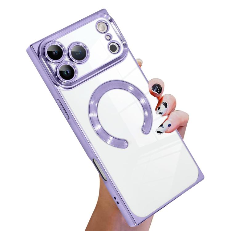 Coque de téléphone MagSafe en TPU à motif CD galvanisé, avec bords carrés, pour iPhone 17 Pro Max, pour iPhone 17 Pro, pour iPhone 17, pour iPhone Air, pour iPhone 16 Pro Max, pour iPhone 16 Pro