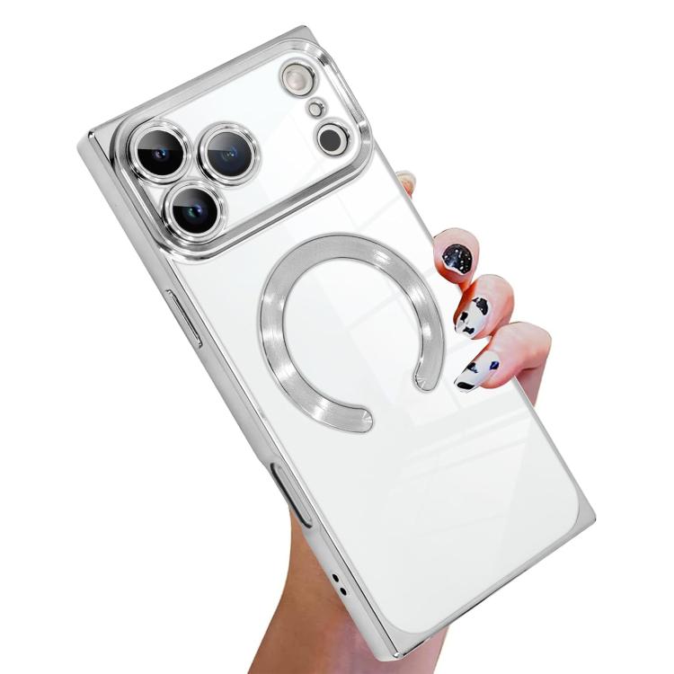 Coque de téléphone MagSafe en TPU à motif CD galvanisé, avec bords carrés, pour iPhone 17 Pro Max, pour iPhone 17 Pro, pour iPhone 17, pour iPhone Air, pour iPhone 16 Pro Max, pour iPhone 16 Pro