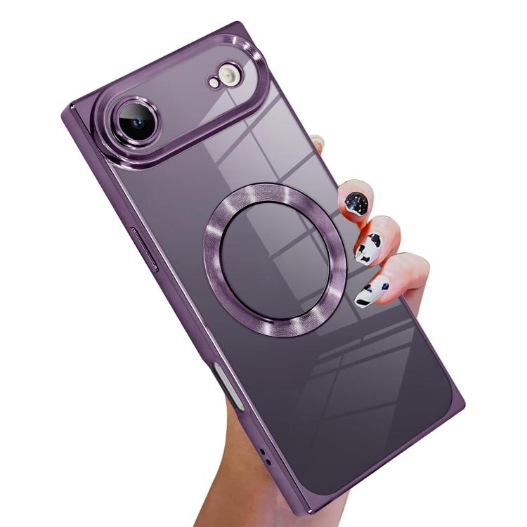 Coque de téléphone MagSafe en TPU à motif CD galvanisé, avec bords carrés, pour iPhone 17 Pro Max, pour iPhone 17 Pro, pour iPhone 17, pour iPhone Air, pour iPhone 16 Pro Max, pour iPhone 16 Pro