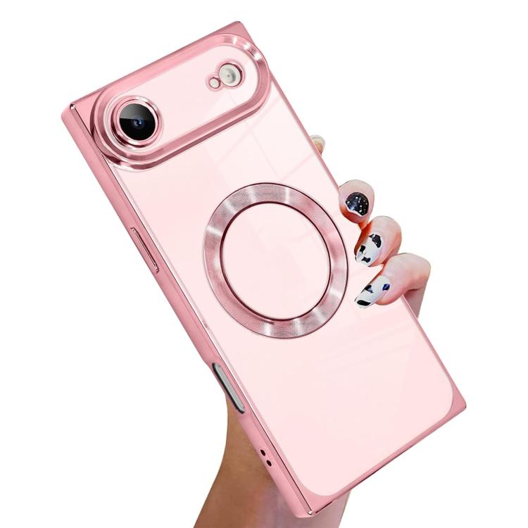 Coque de téléphone MagSafe en TPU à motif CD galvanisé, avec bords carrés, pour iPhone 17 Pro Max, pour iPhone 17 Pro, pour iPhone 17, pour iPhone Air, pour iPhone 16 Pro Max, pour iPhone 16 Pro