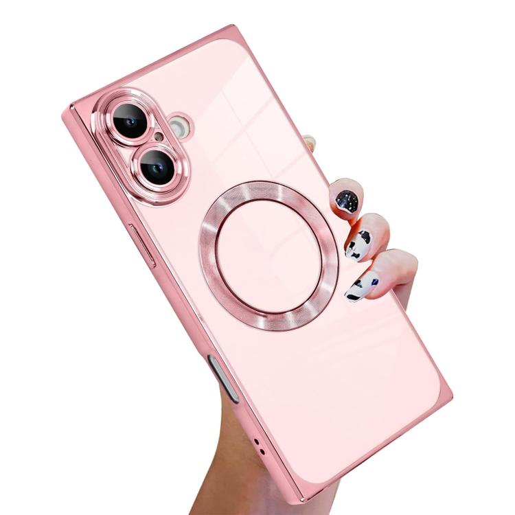Coque de téléphone MagSafe en TPU à motif CD galvanisé, à angle droit, pour iPhone 16 Plus, pour iPhone 16, pour iPhone 15 Pro Max, pour iPhone 15 Pro, pour iPhone 15 Plus, pour iPhone 15