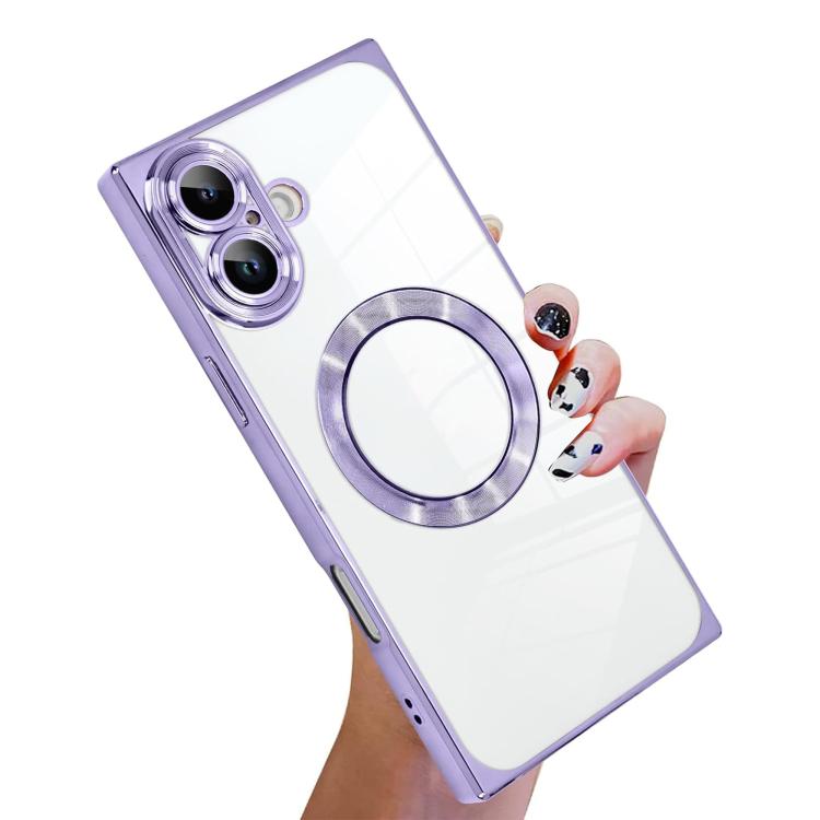 Coque de téléphone MagSafe en TPU à motif CD galvanisé, à angle droit, pour iPhone 16 Plus, pour iPhone 16, pour iPhone 15 Pro Max, pour iPhone 15 Pro, pour iPhone 15 Plus, pour iPhone 15