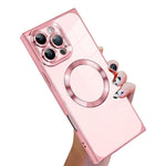 Coque de téléphone MagSafe en TPU à motif CD galvanisé, à angle droit, pour iPhone 16 Plus, pour iPhone 16, pour iPhone 15 Pro Max, pour iPhone 15 Pro, pour iPhone 15 Plus, pour iPhone 15