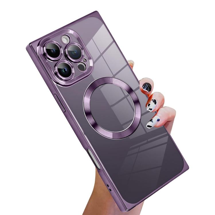 Coque de téléphone MagSafe en TPU à motif CD galvanisé, à angle droit, pour iPhone 16 Plus, pour iPhone 16, pour iPhone 15 Pro Max, pour iPhone 15 Pro, pour iPhone 15 Plus, pour iPhone 15