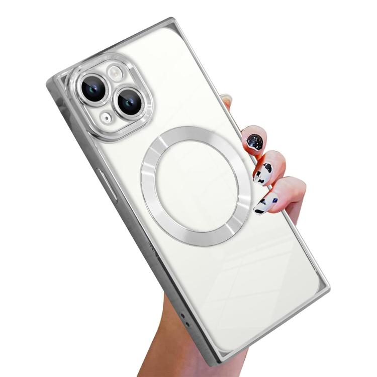 Coque de téléphone MagSafe en TPU à motif CD galvanisé, à angle droit, pour iPhone 16 Plus, pour iPhone 16, pour iPhone 15 Pro Max, pour iPhone 15 Pro, pour iPhone 15 Plus, pour iPhone 15