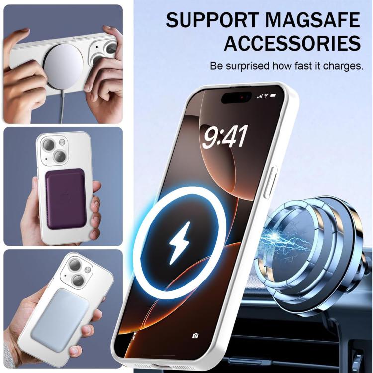 Coque de téléphone MagSafe ultra fine en TPU métallique avec film pour lentille, pour iPhone 14 Plus, pour iPhone 14, pour iPhone 14 Pro, pour iPhone 14 Pro Max, pour iPhone 13 Pro Max, pour iPhone 13 Pro, pour iPhone 13