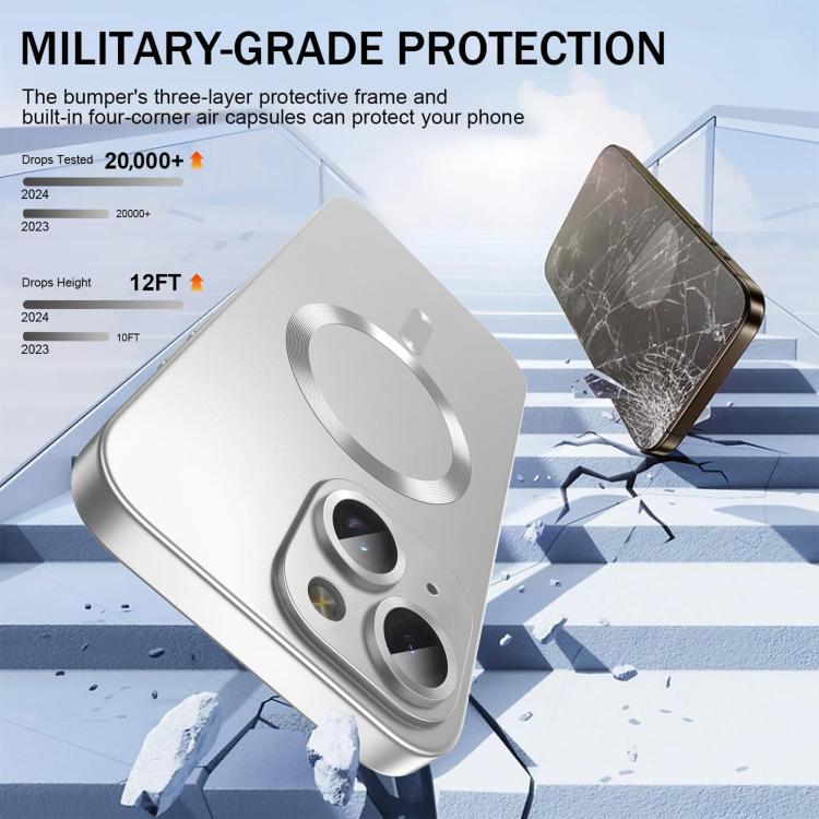 Coque de téléphone MagSafe ultra fine en TPU métallique avec film pour lentille, pour iPhone 14 Plus, pour iPhone 14, pour iPhone 14 Pro, pour iPhone 14 Pro Max, pour iPhone 13 Pro Max, pour iPhone 13 Pro, pour iPhone 13