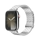 Bracelet de montre magnétique double en acier inoxydable en forme de Y, compatible avec Apple Watch 42/44/45/46/49 mm et Apple Watch 38/40/41/S11 42 mm.
