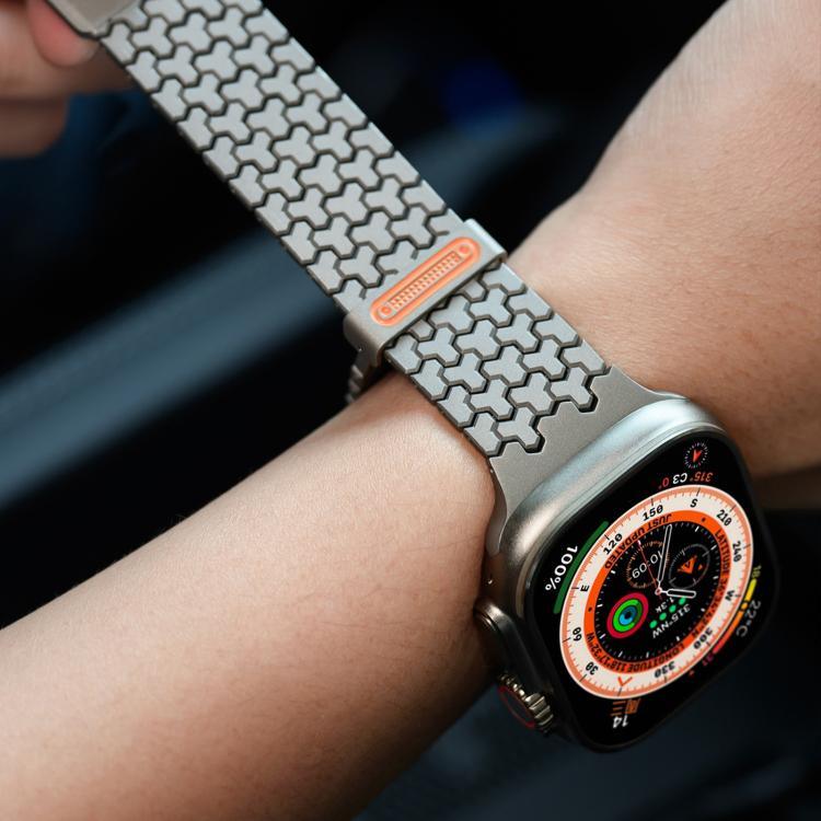 Bracelet de montre magnétique double en acier inoxydable en forme de Y, compatible avec Apple Watch 42/44/45/46/49 mm et Apple Watch 38/40/41/S11 42 mm.