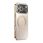 Étui de téléphone MagSafe rotatif à 360 degrés avec couvercle d'objectif, plaqué, Pour iPhone 17 Pro Max, Pour iPhone 17 Pro, Pour iPhone 17, Pour iPhone Air, Pour iPhone 16 Pro Max, Pour iPhone 16 Pro