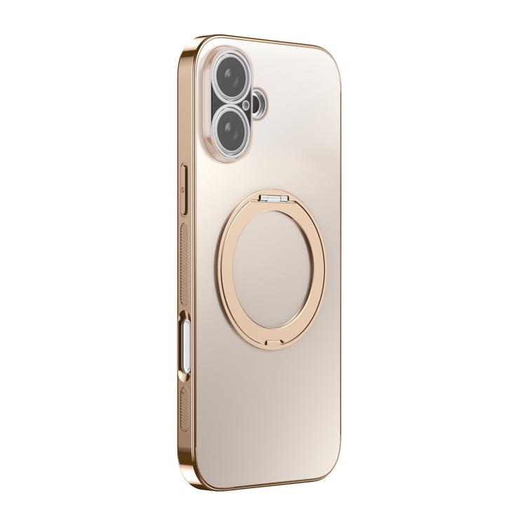 Étui de téléphone MagSafe rotatif à 360 degrés avec couvercle d'objectif, plaqué, Pour iPhone 17 Pro Max, Pour iPhone 17 Pro, Pour iPhone 17, Pour iPhone Air, Pour iPhone 16 Pro Max, Pour iPhone 16 Pro
